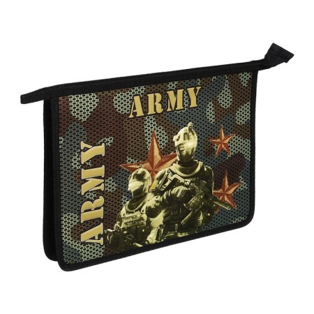 A4, 340 x 245 x 50 mm folder folder, lightning from above, voluminous 3D drawing, "army"-1