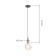 Lamp E27, wire 1 m, color pink gold
