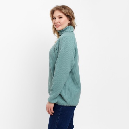 Jumper female minku: casual collection olive color, size 48-1