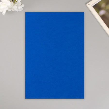 A set of hard felt "Astra" (3 pcs) bright blue, 1 mm, 160 g, 20x30 cm