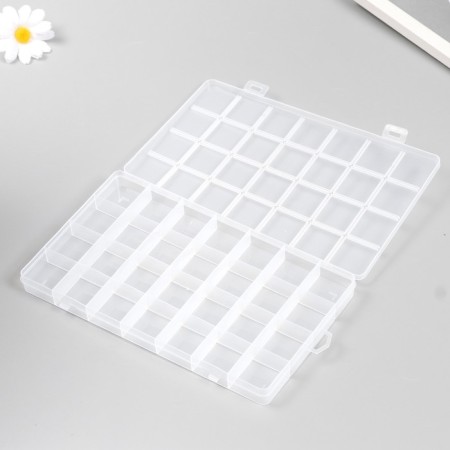 Casket Plastic for trifles "rectangular" 28 departments 21x13x1.8 cm-3