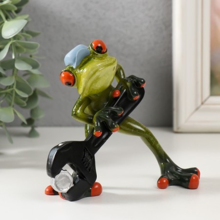 Souvenir Polystone Lac "Frog with a Divorce Key" 5x12.5x11 cm