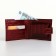 Men's purse on the button, Textura, a map for cards, coins, burgundy color