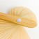 Fan bamboo, textile h = 21 cm "flowers" with a cover, beige