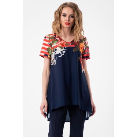 Female blouse, size 42, blue color