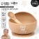 Baby plate on a suction cup, spoon, m & b, beige