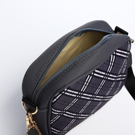 Women's textile bag NK, 19x14x6 cm, gray color-8