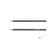 Pencil Chernographic Erichkrause "Jet Black 100", HB, Grifel D = 2.2 mm, wood, hexagonal, in a tube