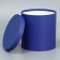 Gift round, packaging, Blue velvet, 15 x 15 cm