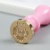Printing for waxing with a plastic handle "Filin in heart roses" 2.5x2.5 cm