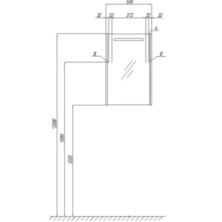 Silva 50 mirror, Machiato oak color-5