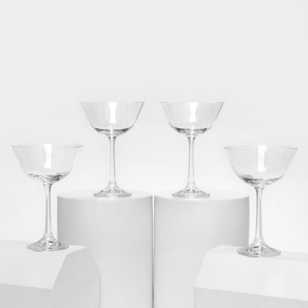 A set of glass glasses "Plin", 170 ml, 4 pcs