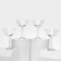 A set of glass glasses "Plin", 170 ml, 4 pcs