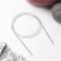 The knitting needles are circular, for knitting, with a metal cable, d = 3 mm, 14/100 cm