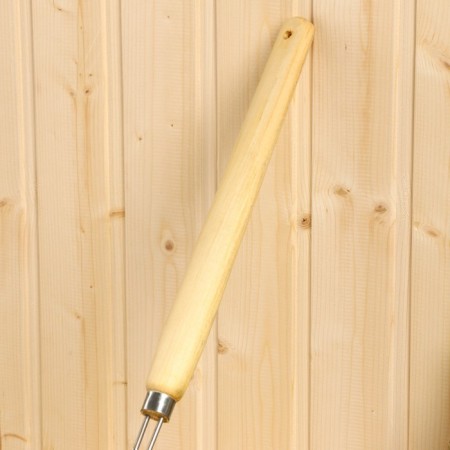 Stainless steel bathhouse, 1.2l, 56 cm, with a wooden handle-1