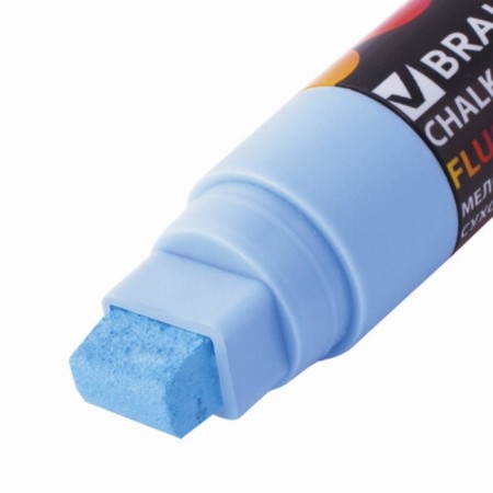Cretaceous Brauberg "Pop-Art", 15 mm, dry, for smooth surfaces, blue-2
