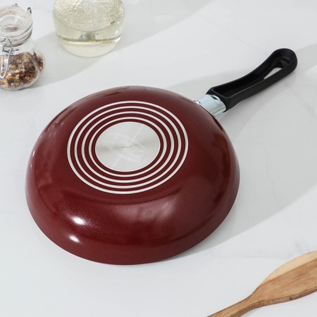 The “Expert” pan, d = 20 cm, plastic handle, anti -stick coating, burgundy color-2