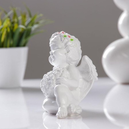 Figure "Angel with a sedentary heart" 12x11cm-4