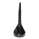 Funnel for fuel and lubricants top auto, with a net, collapsible, corrugation, d 13 cm, h nose 12.5 cm, black