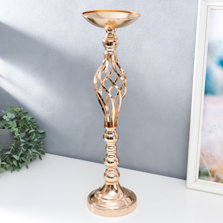 Summary metal per 1 candle "plexus" gold 54x12x12 cm