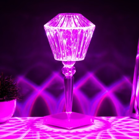 Table lamp with Somani PDU LED 16 colors USB 11x11x25 cm Risalux-7