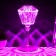 Table lamp with Somani PDU LED 16 colors USB 11x11x25 cm Risalux