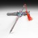 Souvenir weapon suspended mini "Asura sword", keychain, 21 cm, silver with red