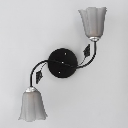 Lily chandelier (flower) 2x15W E27 Model: BR 00254 Black-3