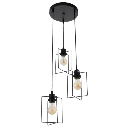 Economic light "Tempo" 3x40W E27 Black 49x49x78 cm.