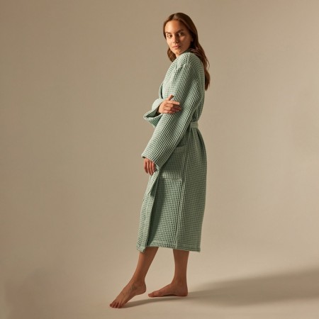 Welfare Women's bathrobe SL Home: BOHO "Azzura", size M, 100% cotton, 280 g/m2-4