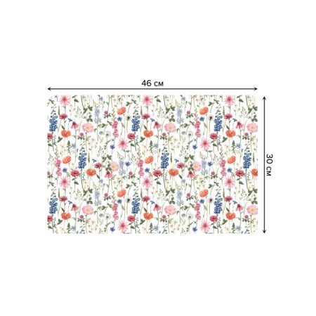 A set of napkins for serving the table “Summer mood”, rectangular, rounded edges, size 30x46 cm, 4 pcs-2