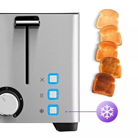 Toster KitFort KT-6212, 850 W, 5 modes of frying, 2 toasts, metallic-1