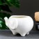 Pot "Elephant White" 13x9x7.5cm
