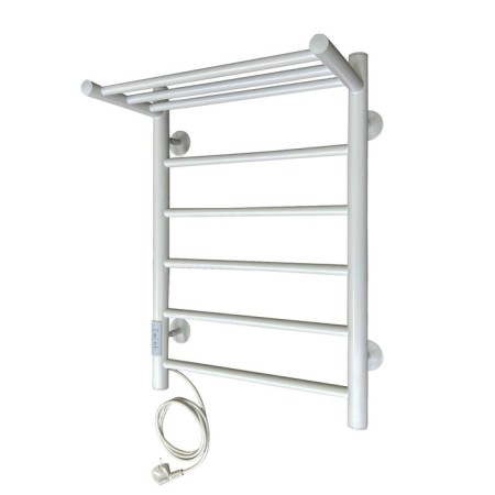 The electric heated towel “Sanprise” Aurora P6, 400x600 mm, left, white-1