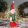 Soft toy "Snowman in a radiant costume" 34x17 cm, red-green