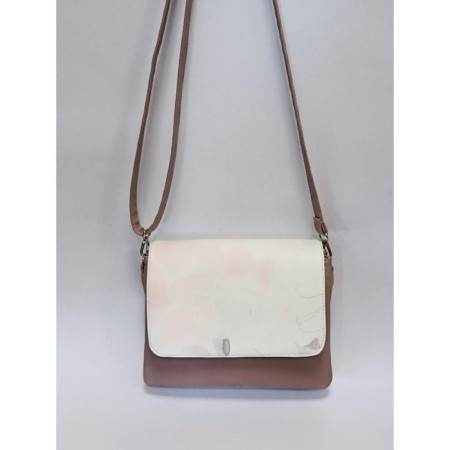 Women's bag Berta cappuccino pink flower waltz-1