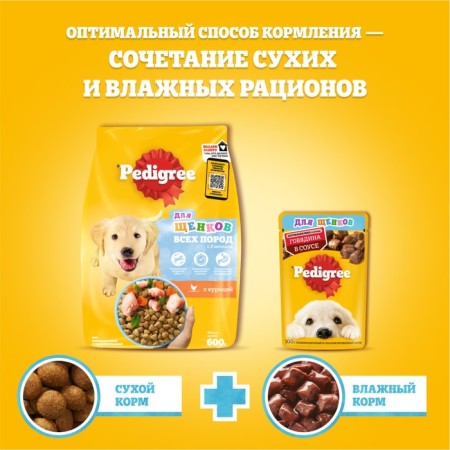 Сухой корм Pedigree для щенков всех пород, курица, 13 кг-8