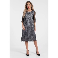Women's dress, size 44, gray color, black