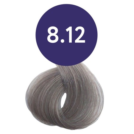 Hair-color permanent cream, tone 8/12, light blond, ash-violet, 60 ml-1