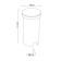 Porcelain lamp Arte Lamp Piazza A3601in-1BK, LED, 1 W, 5x5 cm, 20 lm, black