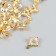 Decor for creativity Metal "Star 4 rays" gold, crystal 0.7x1.3x1.3 cm