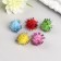 Pompons for creativity, brilliant, 5 colors, 15 mm, (set 50 pcs)