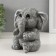 The piggy bank "Elephant" is height 13 cm, width 12 cm, length 10 cm.