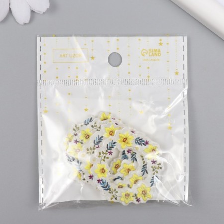 Decor for the work of acrylic "Venochka with yellow colors" 0.2x3.9x3.9 cm-3