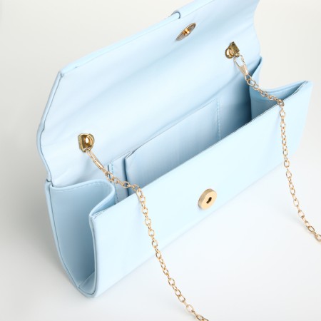 Women's bag on magnet, blue color-4