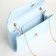 Women's bag on magnet, blue color
