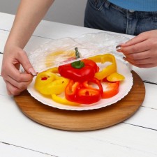 A set of packages to preserve freshness of products with an elastic band, Ø up to 32 cm, 100 pcs