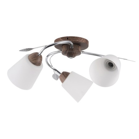 Lamp Ceiling Economy Highlight 66002/3WD+CR WT, 3x40W, E27, 22x55x55 cm, beige color