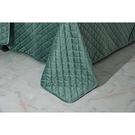 A set with a veil "Nathaniel", size 160x220 cm, 50x70 cm, emerald color-4