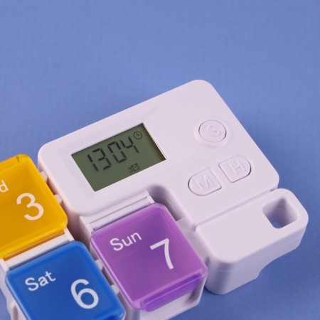 Tabertelet "Week", 7 sections, with a timer, multi -colored-5